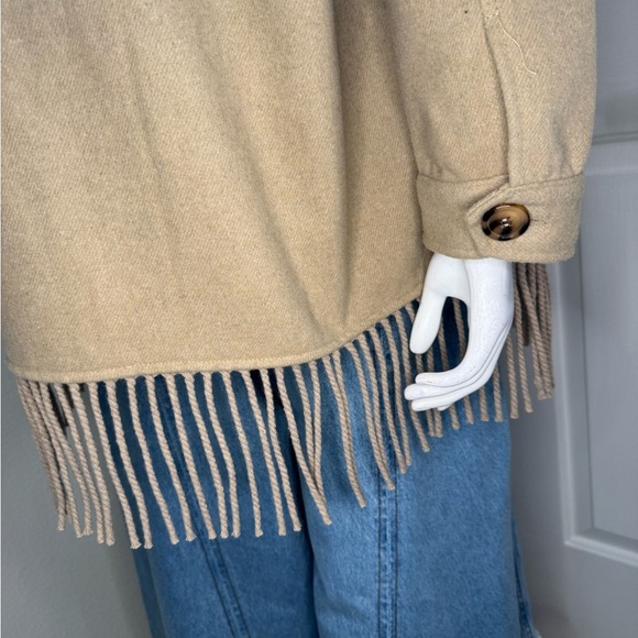 Laundry By Shelli Segal Tan Utility Jacket Lightweight Casual - Picture 6 of 13